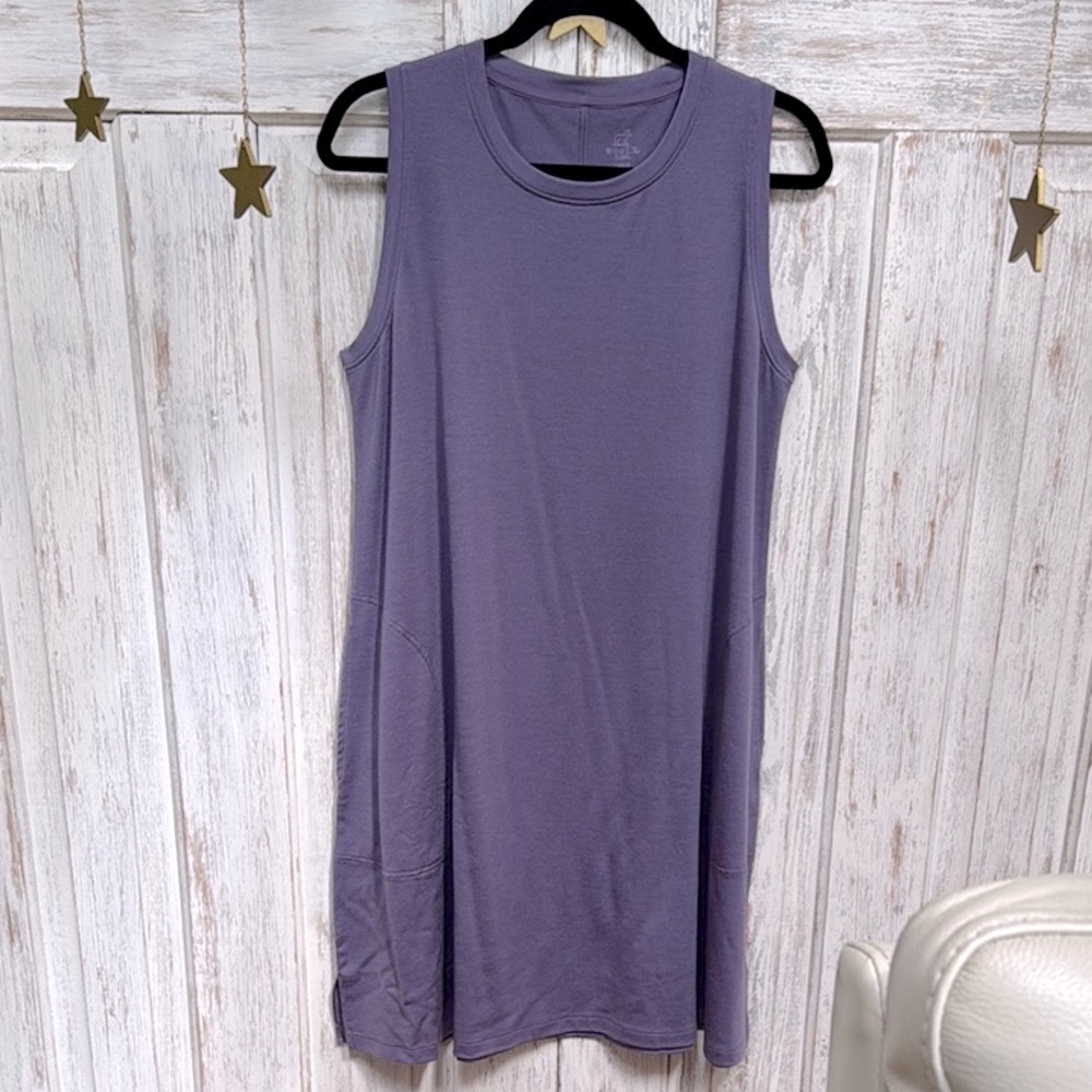 Wool X Merino Wool Lightweight Dress in a Large in a lavender grape color - NWOT